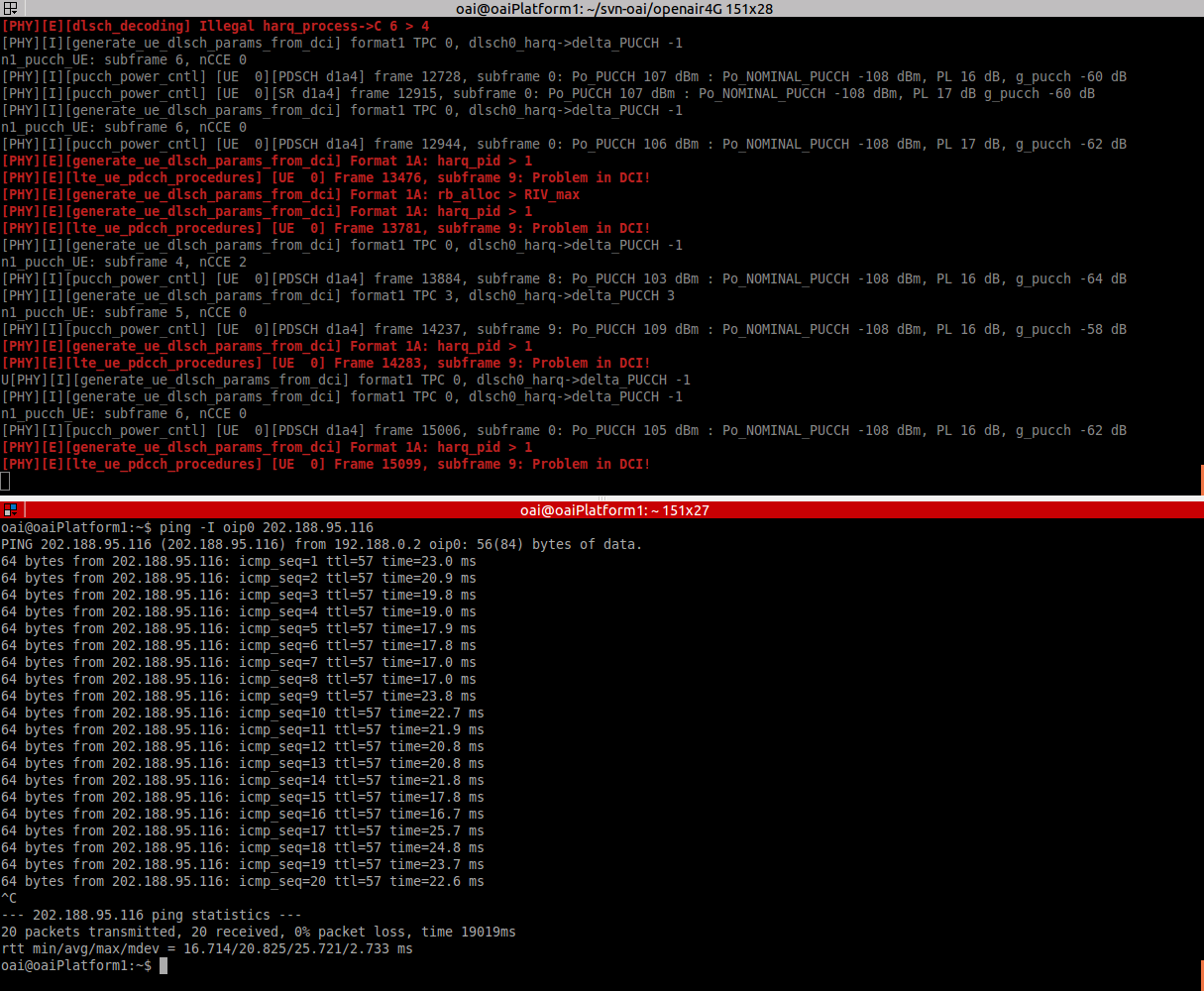 HowToConnectOAIENBWithOAIUEWithS1Interface · Wiki · oai